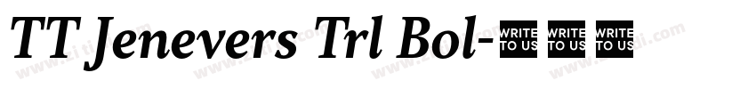 TT Jenevers Trl Bol字体转换